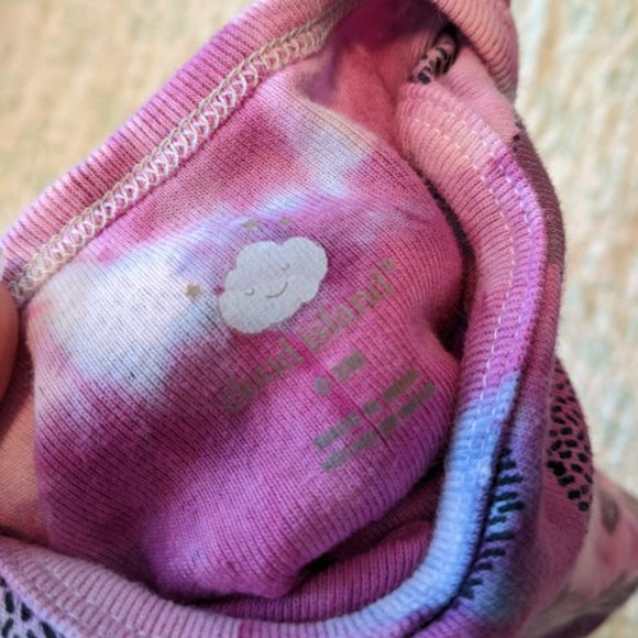 Cloud Island Hedgehog Pink and Purple Tied Onesie Size 0-3m - Picture 4 of 5